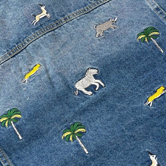 Louis Vuitton LV New Collection Animal Embroidered Denim Jacket Men's - Picture 11 of 14